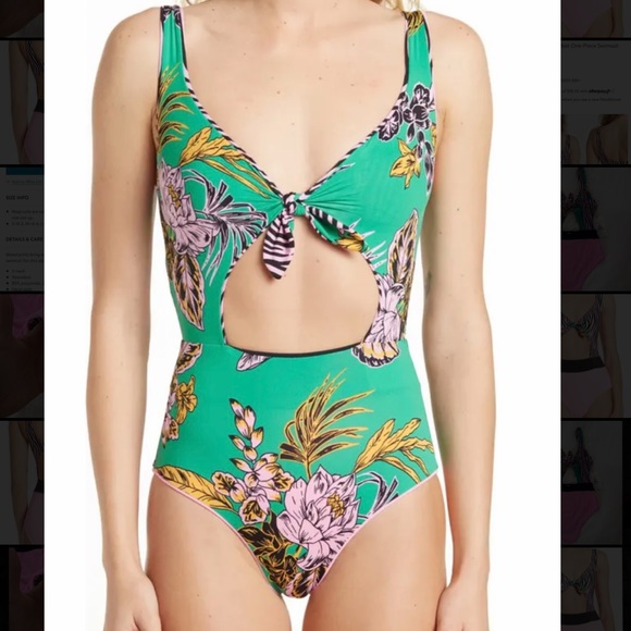 MAAJI Striped Fantasy Sherbet One-Piece
Swimsuit. Reversible, size small - Picture 9 of 11